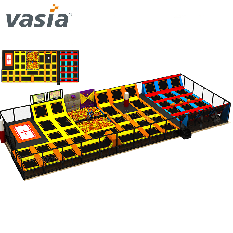 Vasia TUV aprobó parques comerciales industriales de trampolín para niños