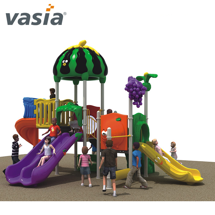 Divertido equipo de juegos para niños al aire libre con plástico