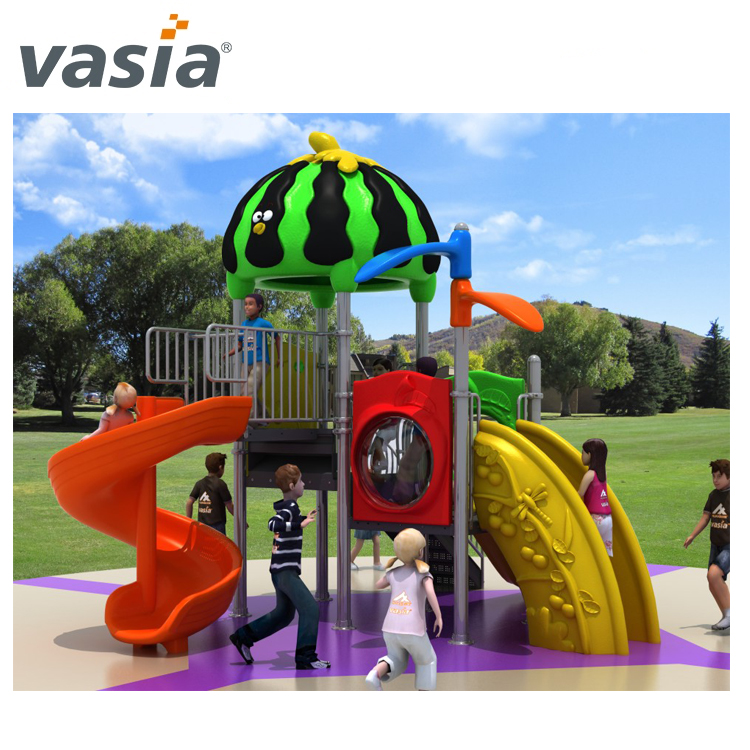 Nuevo diseño School Fruit Series Outdoor Playground Sliding Board Toys